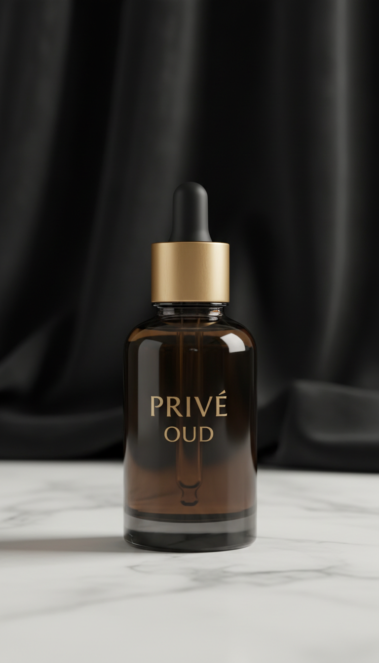 Privé Oud Grooming Oil Smoked Glass